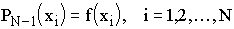 $P_{N-1}(x_i)=f(x_i),\quad i=1,2,...,N$