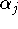 $\alpha _{j}$